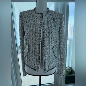 IRO Women's Tweed Blazer - Black and White